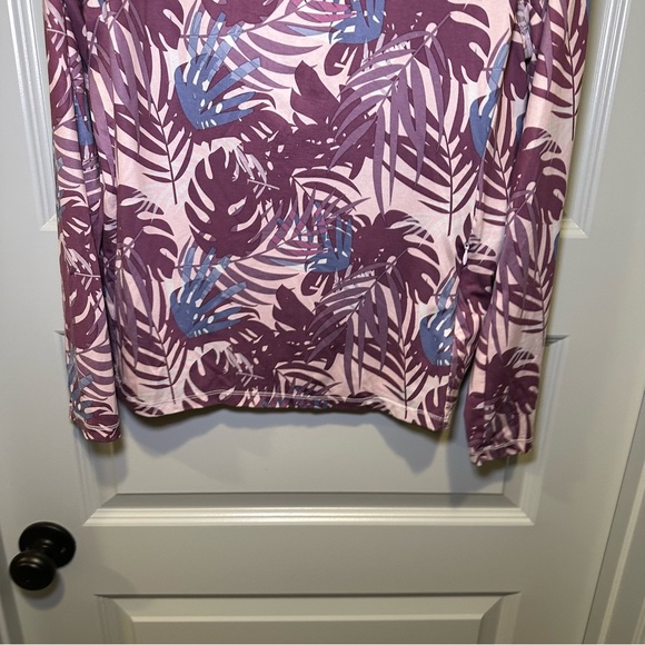 32 Degrees Cool Purple Print Sun Protection UPF 50+ Long Sleeve Top size S - Picture 8 of 10